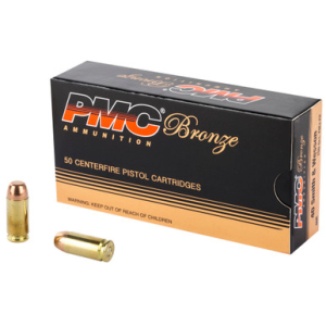 PMC Bronze 40 Smith and Wesson Full Metal Jacket Flat Point 180 Grain 50 Rounds