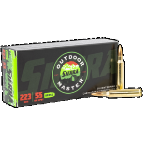 SIERRA A937532 Outdoor Master 223rem 5gr Hollow Point Boat Tail 20 Rounds