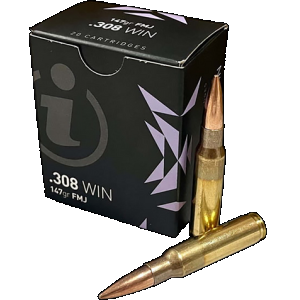 AMMO Inc Igman30820 Igman 308win 147gr Full Metal Jacket 20 Rounds