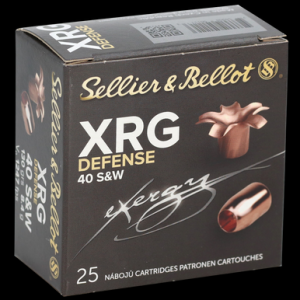 SELLIER & Bellot Sb40xa Xrg Defense 40s&w 130gr Solid Copper Hollow Point 25 Rounds