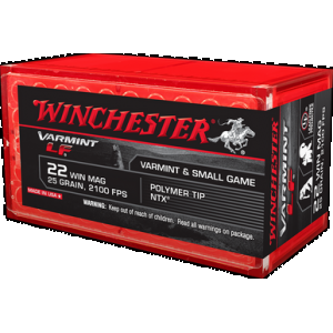 WINCHESTER Varmint Lf Rimfire Ammo 22 Mag 25 Gr. Jacketed Hp 50 Rd.