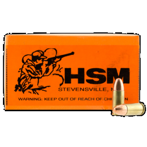 HSM 9mm2r Training *remanufactured 9mm Luger 115 Gr Full Metal Jacket 50 Rounds