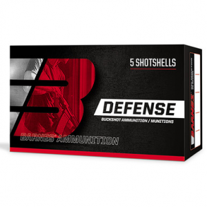 BARNES Defense Buckshot Loads 12 Ga. 2.75 In. 4bk 21 Pellets 5 Rd.