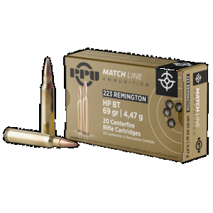 PPU Ppm2231 Match 223rem 69gr Hollow Point Boat Tail 20 Rounds