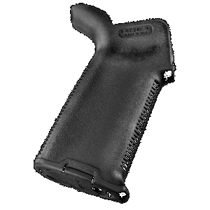 Magpul MAG416-BLK MOE+ Grip Black Polymer w/OverMolded Rubber Textured Finish Fits AR-15/AR-10/M16/M4/M110/SR25
