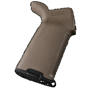 Magpul MAG416-FDE MOE+ Grip Textured Flat Dark Earth Polymer with OverMolded Rubber for AR-15, AR-10, M4, M16, M110, SR25