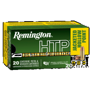 REMINGTON Htp 9mm Luger Jacketed Hollow Point 115 Grain 20 Rounds