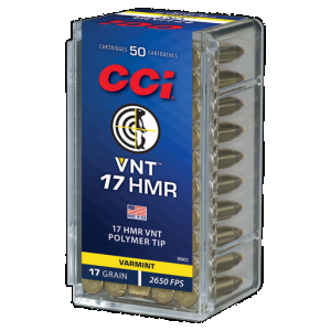 CCI Varmint Vnt 17 Hmr Varmint Tipped 17 Grain 50 Rounds