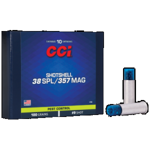 CCI Shotshell Pistol Ammo 38 Spl, 357 Mag 100 Gr. Shot Shell #9 10 Rd.