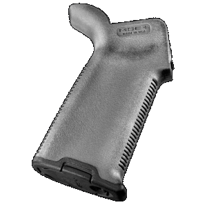 Magpul MAG416-GRY MOE+ Grip Gray Textured Polymer w/Rubber Overmold, Fits AR-15/AR-10/M16/M4/M110/SR25*Worn