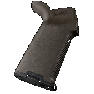 Magpul MAG416-ODG MOE+ Grip Textured OD Green Polymer with OverMolded Rubber for AR-15, AR-10, M4, M16, M110, SR25