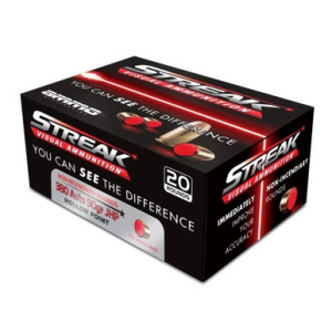 AMMO Inc Streak Defense .380 Acp Handgun AMMO - 90 Grain | Jhp | Red | 20rd Box
