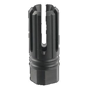 TacFire MZ10053BN 6 Prong Flash Hider Black Nitride Steel with 5/8"-24 tpi Threads, 2.22" OAL & 0.87" Diameter for 308 Win AR-10