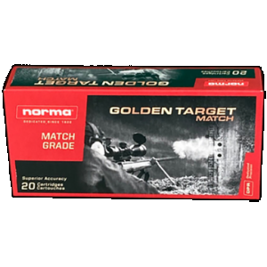 NORMA Ammunition 10157692 Dedicated Precision Golden Target Match 223rem 69gr Boat Tail Hollow Point 20 Rounds