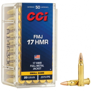 CCI GamePoint Rimfire Ammo 17 HMR 20 gr. FMJ 50 rd.