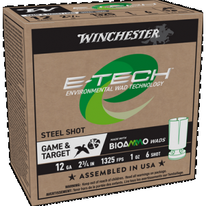 WINCHESTER Ammo Wcl12s6 E-tech 12gauge 2.75" 1oz 6shot 25 Rounds
