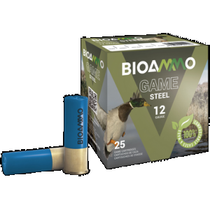 BIOAMMO Hb Waterfowl Shotgun Ammo 12 Ga. 1 Oz. 3 Shot Steel 25 Rd.
