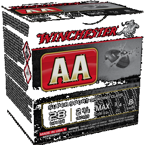 Winchester Ammo AASC288 AA Sporting Clay 28Gauge 2.75" 3/4oz 8Shot 25 Rounds