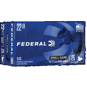 FEDERAL Game-shok 22 Long Rifle Lead Bird Shot 25 Grain 50 Rounds