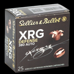 SELLIER & Bellot Sb380xa Xrg Defense 380acp/9mm Browningcourt 77gr Solid Copper Hollow Point 25 Rounds