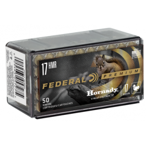 FEDERAL Premium V-shok 17 Hmr Hornady V-max 17 Grain 50 Rounds