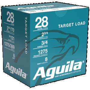 AGUILA High Velocity Shotgun Game Load 28 Ga. 2.75 In. 3/4 Oz. 9 Shot 25 Rd.