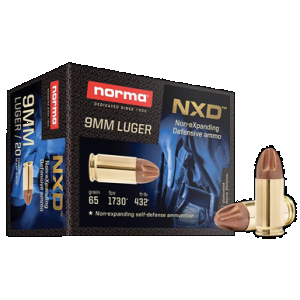 NORMA Ammunition 611140020 Self Defense Nxd 9mmluger 65gr 20 Rounds