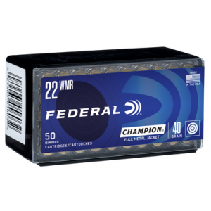 FEDERAL Champion 22 Magnum Fmj 40 Grain 50 Rounds