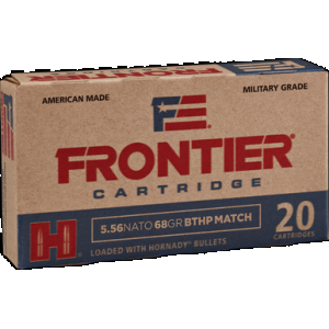 Hornady Frontier Rifle Ammo 5.56 NATO 68 gr. BTHP Match 20 rd.