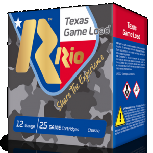 Rio Ammunition TGHV366TX Texas Game Load High Velocity 12Gauge 2.75" 1 1/4oz 6Shot 25 Rounds
