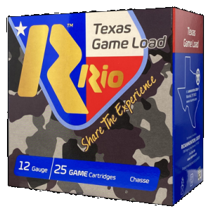 Rio Ammunition TGHV368 Texas Game Load High Velocity 12Gauge 2.75" 1 1/4oz 8Shot 25 Rounds