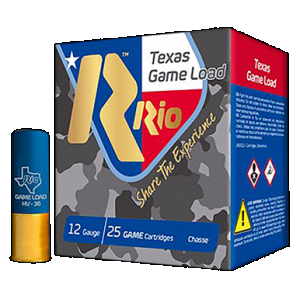 Rio Ammunition TGHV368TX Texas Game Load High Velocity 12 Gauge 2.75" 1 1/4 oz 8 Shot 25 Rounds