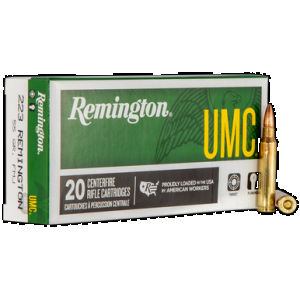 REMINGTON Umc Centerfire Rifle Ammo 223 Rem. 55 Gr. Fmj 20 Rd.