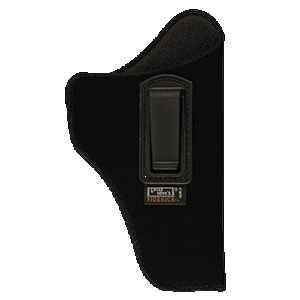 Uncle Mike's 76012 Inside The Pants Holster IWB Size 01 Black Suede Like Belt Clip Fits Medium Autos Fits 3-4" Barrel Left Hand