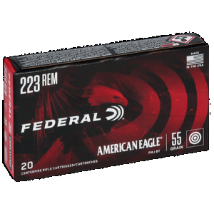 FEDERAL American Eagle Rifle Ammo 223 Rem 55 Gr. Fmj 20 Rd.