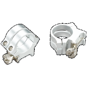 Weaver Mounts 49056 Quad Lock Detachable Rings Silver 1" High