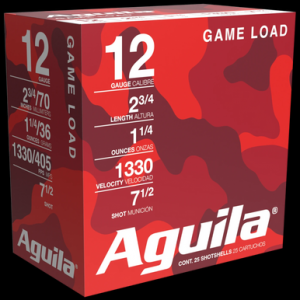 AGUILA Ammunition 12ga Birdshot 2.75 Inch Shotgun Shells - #7.5 Shot | 1.25oz | 1330 Fps | 25rd Box