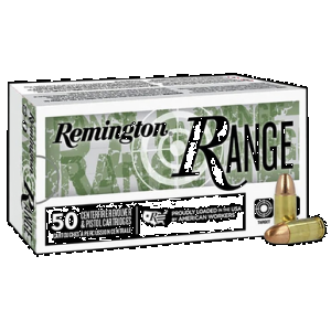 REMINGTON Ammunition R27780 Range 9mmluger 124gr Full Metal Jacket 50 Rounds