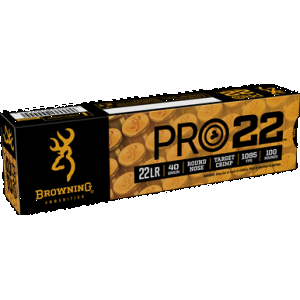 Browning Pro22 22 Long Rifle Lead Round Nose 40 Grain 100 Rounds