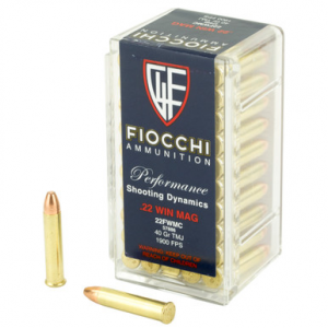 FIOCCHI Training Dynamics Rimfire Ammo 22 Wmr 40 Gr. Tmj 50 Rd.