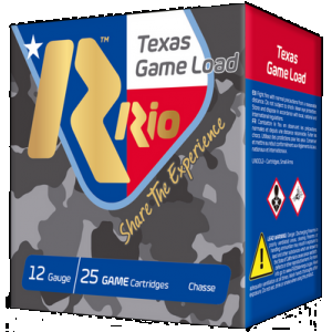 RIO Ammunition Tg368tx Top Game Texas Game Load 12 Gauge 2.75" 1 1/4 Oz 8 Shot 25 Rounds