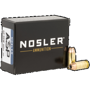 NOSLER Asp Handgun Ammo 40 S&w 180 Gr. Hg Jhp 20 Rd.