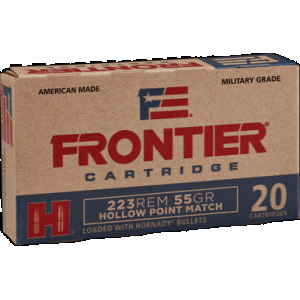 Hornady Frontier Rifle Ammo 223 Rem. 55 gr. HP Match 20 rd.