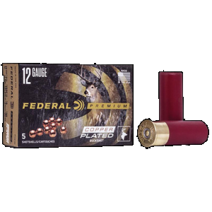 FEDERAL Premium Vital Shok Shotgun Ammo 12 Ga. 2.75 In. 9 Pellets 00 Buck 5 Rd.