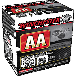 WINCHESTER Aa Heavy Target Load 20 Ga. 2.75 In. 1 Oz. 8 Shot 25 Rd.