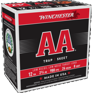 Winchester AA Low Recoil Load 12 ga. 2.75 in. 26 gm. 8 Shot 25 rd.