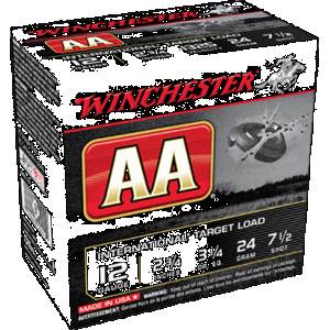WINCHESTER Aa Usa Shooting Load 12 Ga. 2.75 In. 24 Gm. 7.5 Shot 25 Rd.