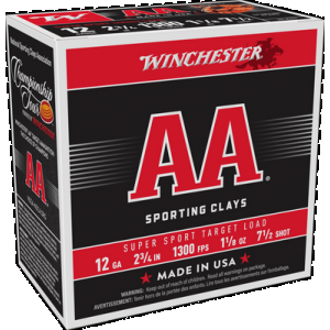 WINCHESTER Aa Sporting Clays Load 12 Ga. 2.75 In. 1 1/8 Oz. 7.5 Shot 25 Rd.