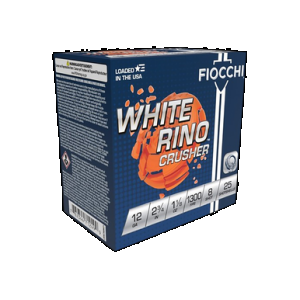 FIOCCHI 12wrcrs8 Exacta Target White Rino Crusher 12gauge 2.75" 1 1/8oz 8shot 25 Rounds