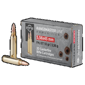 PRVI Partisan Rangemaster 5.56x45mm Nato Full Metal Jacket 55 Grain 20 Rounds